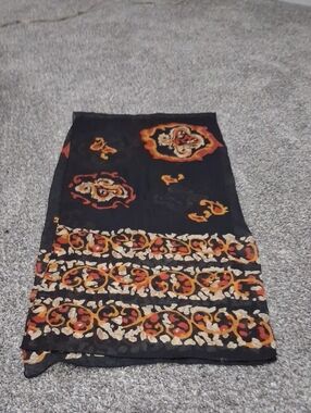 58x13" Silk Scarf In Excellent Condition. Source Unknown
